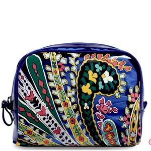 NWOT Vera Bradley Plastic-Lined Medium Cosmetics Makeup Bag Romantic Paisley